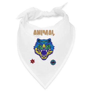 Bengalische Tiger-Kratzkralle - Bandana - Weiß - Vorne