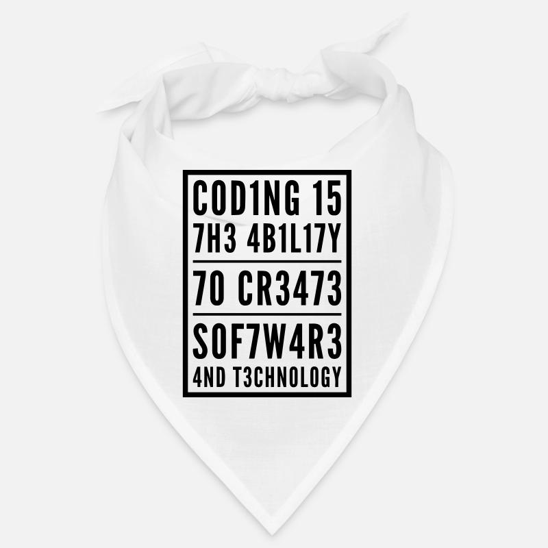 Programmieren Coden L337 Leetspeak Spruch Bandana
