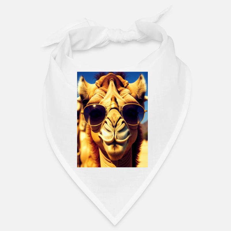 Coole Kamelurlaub Selfie Wüste Sonnenbrille Comic Bandana