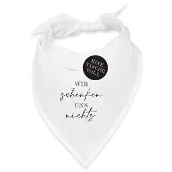Wir schenken uns nichts Typo Design - Bandana - Weiß - Vorne