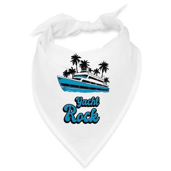 Yacht Rock Palmen Boot Design - Bandana - Weiß - Vorne