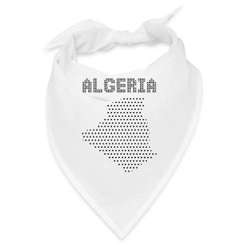 Algerien mit Landkarte von Algerien - Bandana - Weiß - Vorne