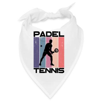 Padel-Tennis Statement Spieler Racket Training - Bandana - Weiß - Vorne
