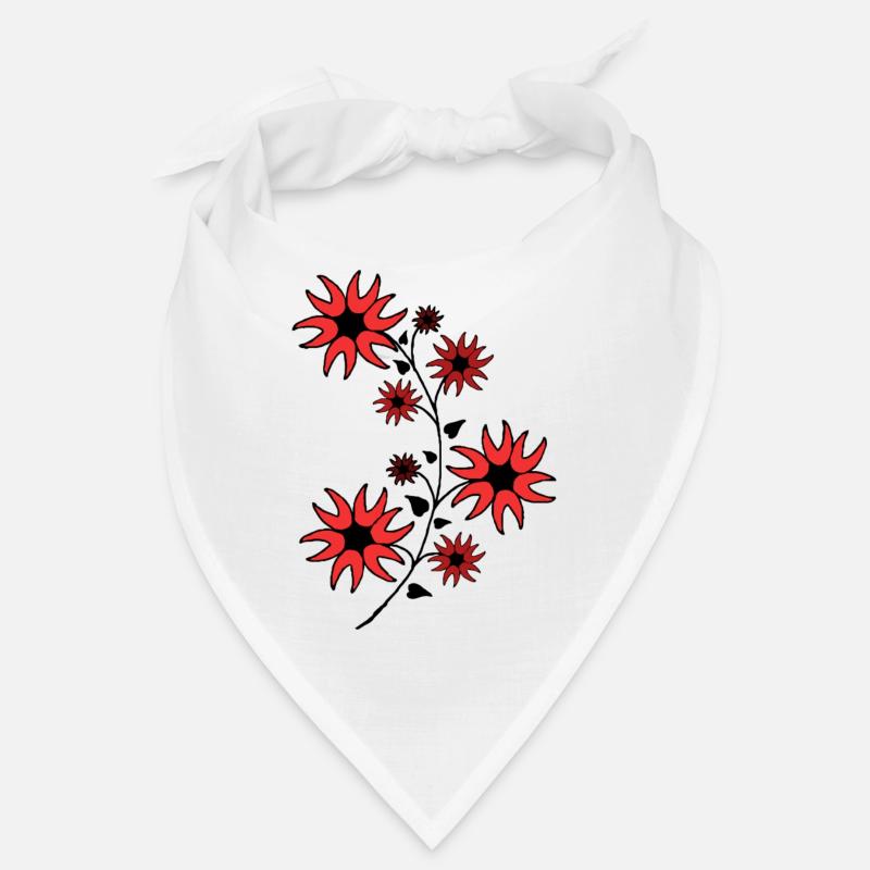 Flower light red Bandana