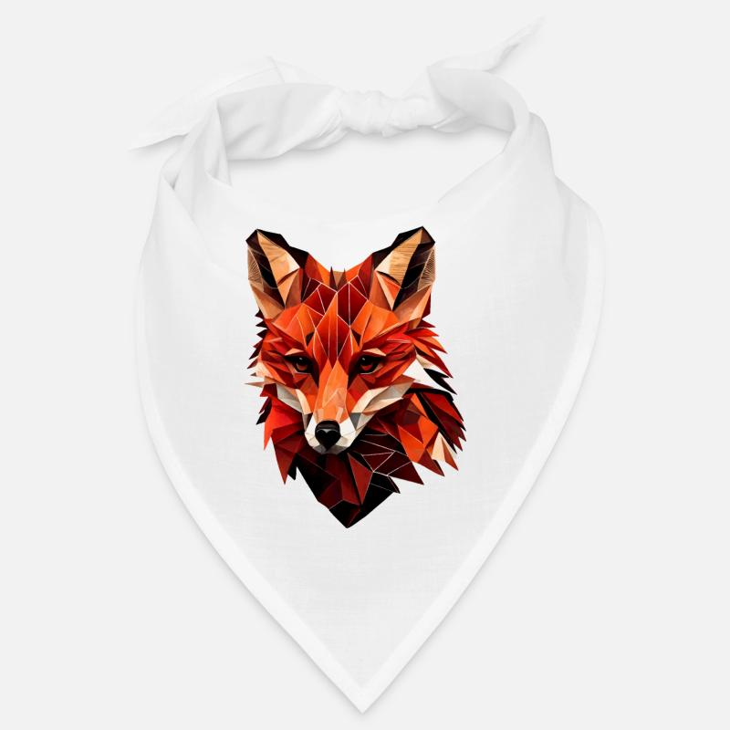 Stylized fox, Geometric Bandana