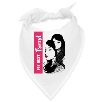 MEINE BESTEN FREUNDE - Bandana - Weiß - Vorne