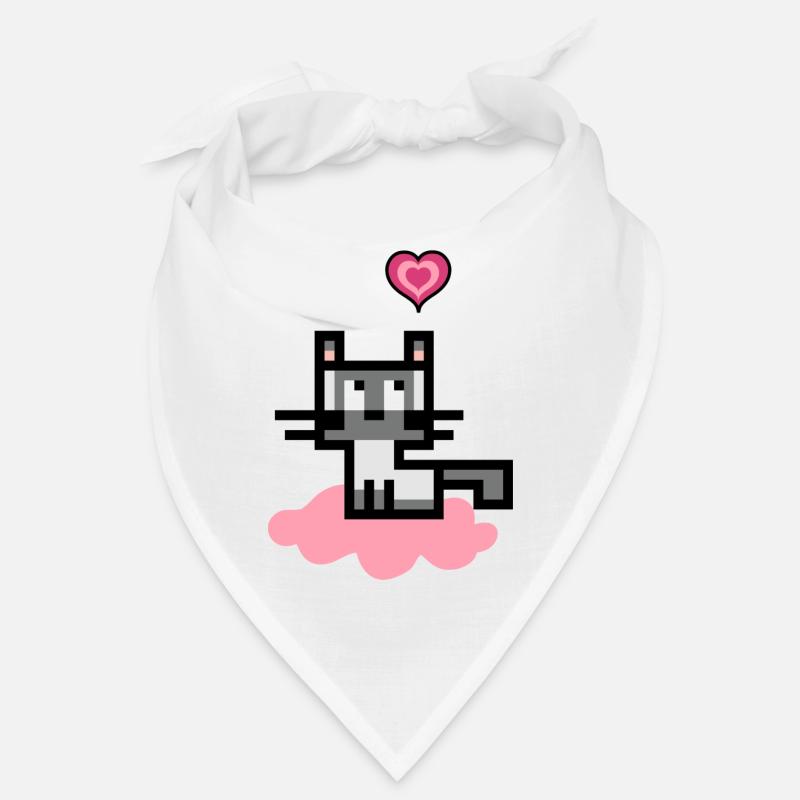 Holy Burma Cat on a pink cloud Bandana