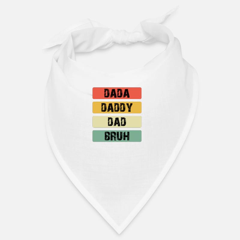Dada Daddy Dad Bruh Color Bars Bandana