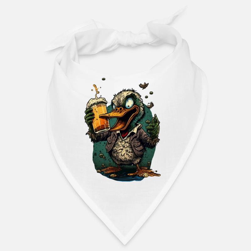 Gefährliche coole Ente mit Bier Bandana