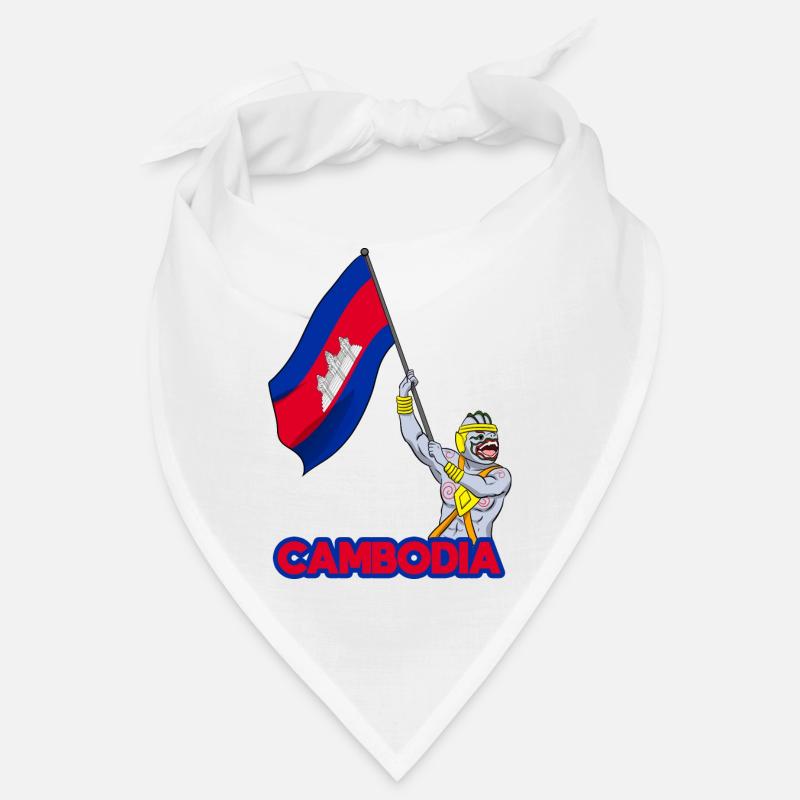 Cambodge guerrier Khmer épée drapeau I cadeau Bandana