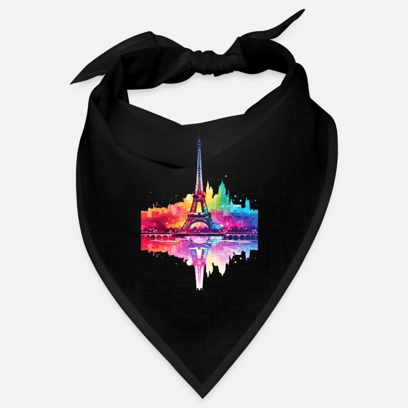 Paris Frankreich Stadt Skyline Eiffelturm Kunst Bandana