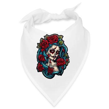 Zombie Girl - Bandana - Weiß - Vorne