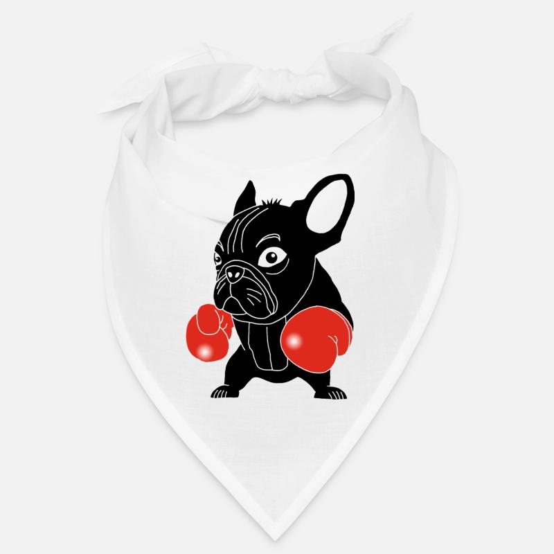Schwarzer Hundeboxer Bandana