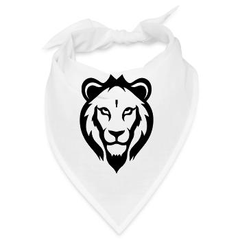 Felin Dschungel Löwenkopf - Bandana - Weiß - Vorne