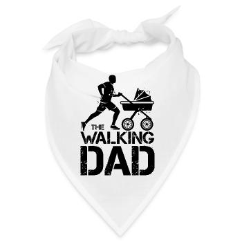 the walking dad buggy running Symbol funny icon - Bandana - Weiß - Vorne