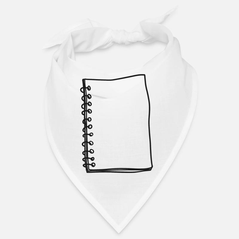 Notebook Banner Drawing Bandana