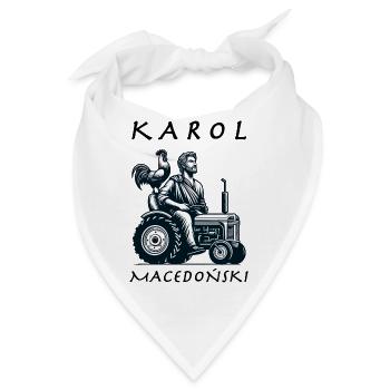 Karl von Makedonien Memes - Bauernprotest 2024 - Bandana - Weiß - Vorne
