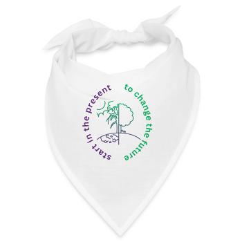 to change the future start in the present - Bandana - Weiß - Vorne