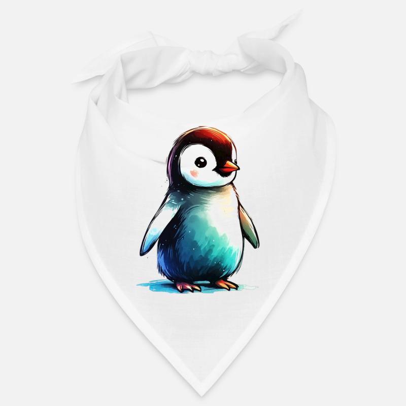 Pinguin - Bandana - Weiß