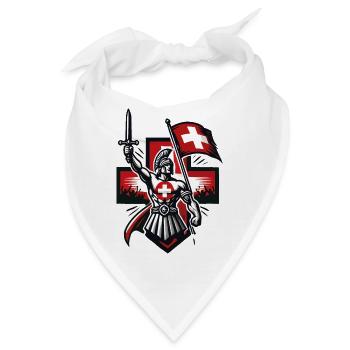 Gladiator Schweiz - Bandana - Weiß - Vorne