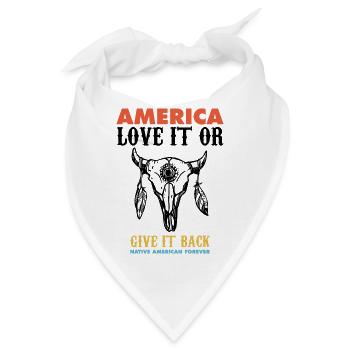 american native, deadly day, apache - Bandana - Weiß - Vorne