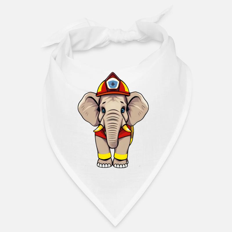 Héros Éléphant Pompier Bandana