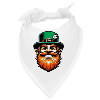 Irischer Kobold Irland - Bandana - Weiß - Vorne