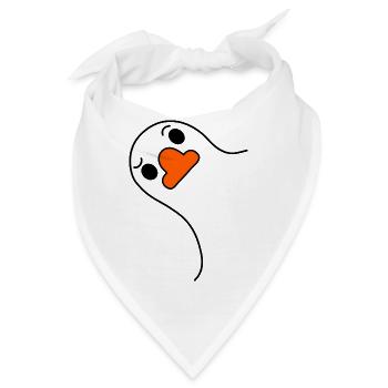Ente - Bandana - Weiß - Vorne