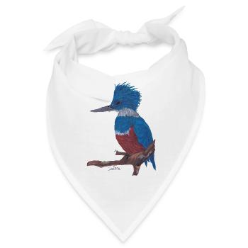 Ein charismatischer Eisvogel. - Bandana - Weiß - Vorne