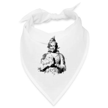 Buddha - Bandana - Weiß - Vorne