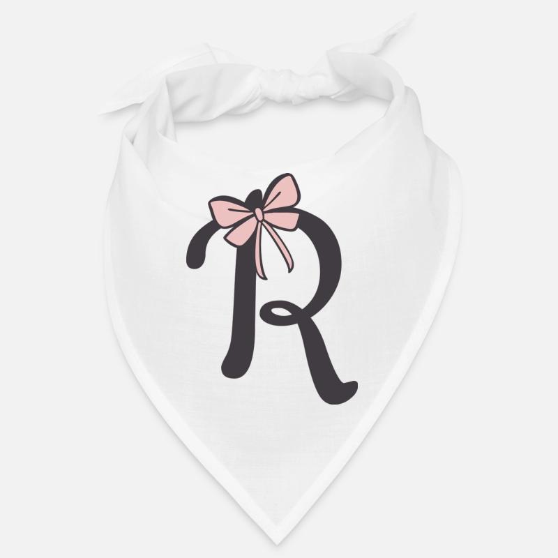 Anfangsbuchstabe R Schleifchen Bandana