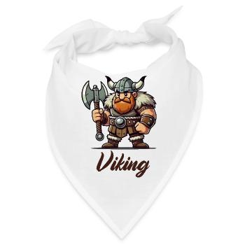 wikinger comic - Bandana - Weiß - Vorne