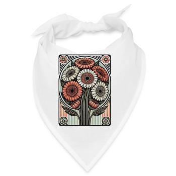 Gerbera Gänseblümchen - Bandana - Weiß - Vorne