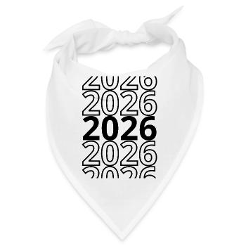 2026 2026 2026 - Bandana - Weiß - Vorne