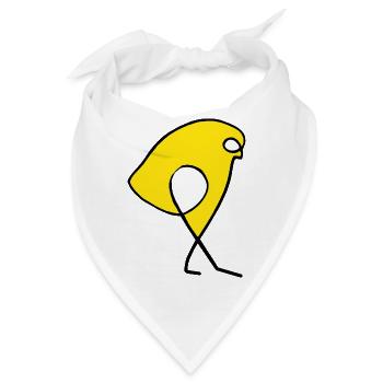 Spatz - Bandana - Weiß - Vorne