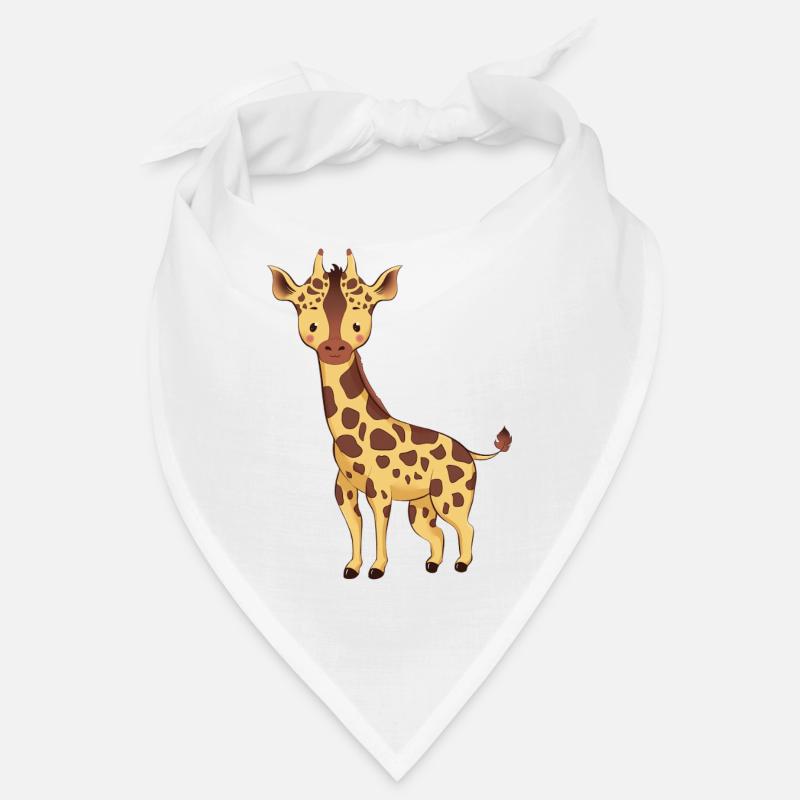Giraffe - Bandana - Weiß