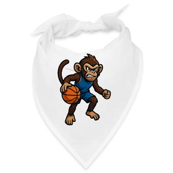affe basketball - Bandana - Weiß - Vorne