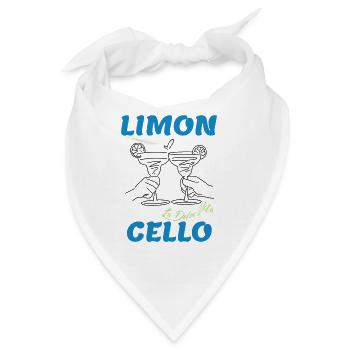 Limoncello – La Dolce Vita“-Design - Bandana - Weiß - Vorne