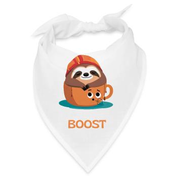 Fauler Humor und Kaffeedesign - Bandana - Weiß - Vorne