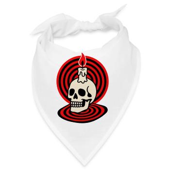 Hypno Skull - Bandana - Weiß - Vorne