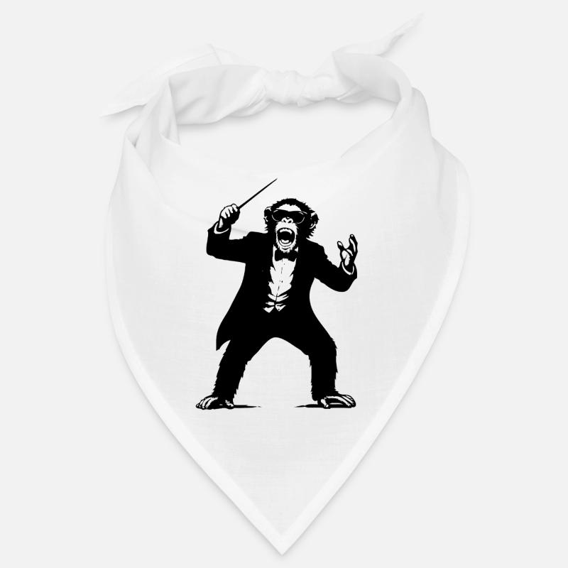 Chef d’orchestre singe dans The Monkey Dance Orchestra Bandana
