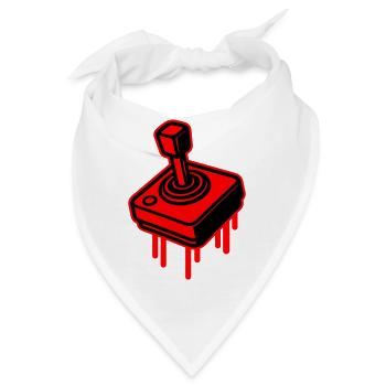 Retro Gamer Symbol - Bandana - Weiß - Vorne