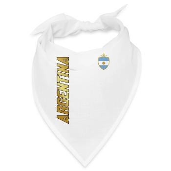 ARGENTINIEN SPORTLICH FETT TYPOGRAFIE - Bandana - Weiß - Vorne