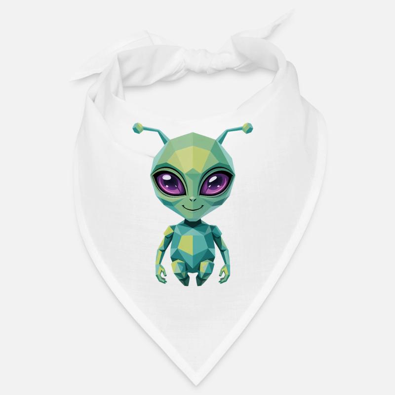 Alien - Cool Low Poly  Logo Bandana
