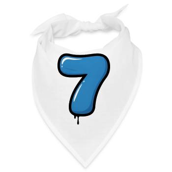 Blauer Ballon Die Sieben - Bandana - Weiß - Vorne