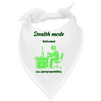 Stealth-Modus aktiv - Bandana - Weiß - Vorne