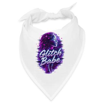 Y2K Retro – Glitch Babe - Bandana - Weiß - Vorne