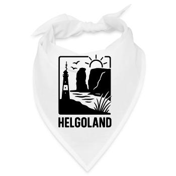 Helgoland Silhouette - Bandana - Weiß - Vorne