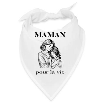Mama fürs Leben - Bandana - Weiß - Vorne