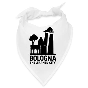 Bologna Italien Silhouette - Bandana - Weiß - Vorne